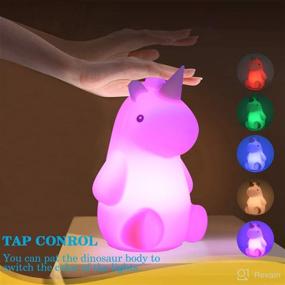 img 3 attached to 🦄 Timpou Unicorn Night Light: Premium Children's Gift with Cute Color Changing Nursery Design, Featuring Remote Control, Touch Sensor, and USB Rechargeable LED Bedside Lamp