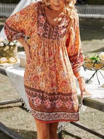 img 2 attached to Stylish And Comfortable: TEMOFON Women'S Boho Dress Ideal For Casual Beach Outings