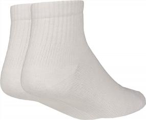 img 4 attached to Comfortable And Supportive NuVein Low Cut Socks With Light Compression For Sensitive Feet - White, Medium Size
