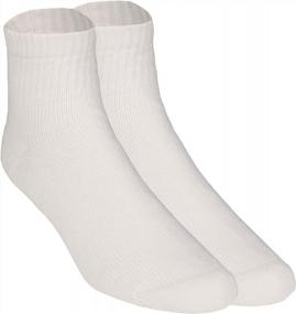 img 1 attached to Comfortable And Supportive NuVein Low Cut Socks With Light Compression For Sensitive Feet - White, Medium Size