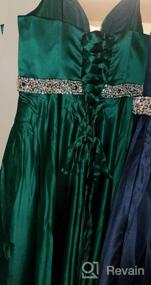 img 7 attached to 👗 Yexinbridal Long Glitter Spaghetti Straps Prom Dress with Beaded Satin V-Neck - Formal Evening Gowns