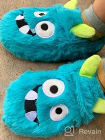 img 5 attached to FLYFUPPY Slippers Monster Toddler Outdoor Boys' Shoes: Fun and Durable Footwear for Active Little Ones