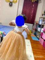 img 1 attached to Girl'S Lace Flower Tutu Dress A-Line Backless Princess Gown For Party Pageant review by John Espindola
