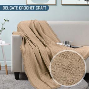 img 1 attached to Protect Your Couch With TAOCOCO'S Stylish Slipcovers - Sofa Cover With Tassels, Perfect For Pets - Sectional & Blanket Options Available (90" X 133", Khaki)