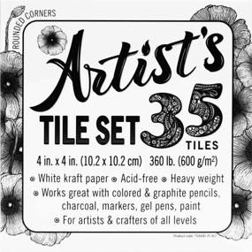 img 4 attached to Artists Tile Set Cardstock Miniature