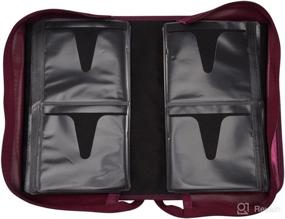 img 1 attached to 🌹 Rekukos Rose 128-CD/DVD Wallet Case: Ultimate Storage Organizer and Holder