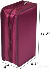 img 2 attached to 🌹 Rekukos Rose 128-CD/DVD Wallet Case: Ultimate Storage Organizer and Holder