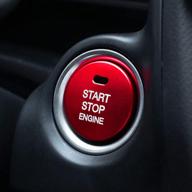 🔴 thor-ind car engine start stop button cover cap trim for mazda 2 3 6 cx-3 cx-4 cx-5 cx-9 mx-5 - ignition starter switch button knob sticker (red start button cover) логотип