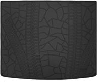 🚗 san auto custom fit cargo liners for jeep cherokee (2014-2022) - full black rubber trunk mats for all weather protection, heavy duty & odorless логотип