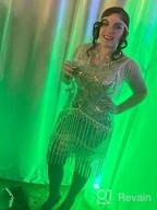 img 1 attached to 💃 Vintage Art Deco Dress - BABEYOND Roaring 20s Sequins Beaded Dress with Long Fringes, Great Gatsby Flapper Dress review by Karen Gupta