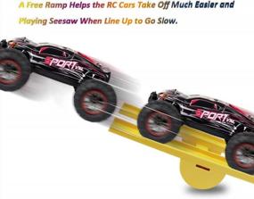 img 2 attached to MESIXI 1/10 RC Car Scale High Speed Around 50Kmh 2.4Ghz 4WD All Terrains Fast And Furious Hobby 4X4 Offroad Remote Control Truck For Adult And Boy Kid With Two Rechargeable Batteries