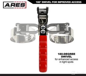 img 2 attached to 🔧 ARES 56036 - Smaller Swivel Oil Filter Wrench - 2.75-Inch to 3.25-Inch (70mm to 83mm) Capacity - 180-Degree Swivel for Enhanced Access – Self-Tightening on Filter