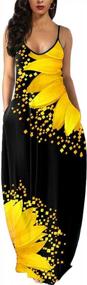 img 4 attached to Women'S Plus Size Sleeveless Maxi Dress With Pockets - Loose Fit Casual Style
