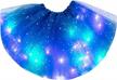 sparkle in style with nicute women's led tutu skirt light up layered tulle ballet dance costume! logo