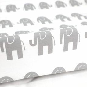 img 1 attached to Elephant Baby Changing Pad Cover: Soft Cotton Diaper Liner For Changing Tables And Covers By Sahaler