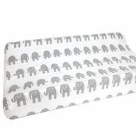 elephant baby changing pad cover: soft cotton diaper liner for changing tables and covers by sahaler logo