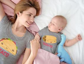 img 2 attached to Taco-Themed Mother-Daughter/Son Matching Outfits: Fun For The Whole Family!