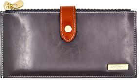 img 1 attached to ANDOILT Genuine Leather Blocking Handbag Women's Handbags & Wallets ~ Wallets