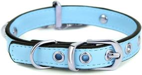 img 2 attached to 🐱 Optimized Freewindo Cat Collar with Bell and Pendant, Adjustable Soft PU Leather Collar for Cats, Puppies, and Small Dogs