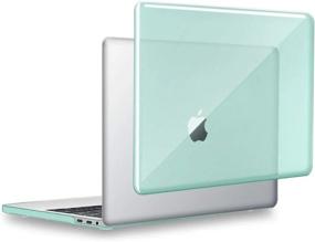 img 4 attached to Обновленный: жесткий чехол UESWILL для MacBook Pro 15 дюймов с сенсорной панелью и сенсорным идентификатором — совместим с моделями A990 и A1707, выпущенными в 2016–2019 гг. — улучшенная кристально-глянцевая отделка, зеленый оттенок