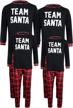 long-sleeved matching christmas pajama sets for family holidays - adult sleepwear logo