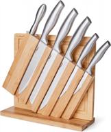 complete your kitchen with eatneat's 8-piece stainless steel chef knife set and bamboo block логотип