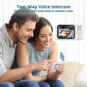 img 2 attached to TakTark BM611 Video Baby Monitor with 3.2 Inch Screen, 4X Digital Zoom, 2 Way Audio, Auto Night Vision, VOX Sound Activated, Power Saving Mode, and 850ft Long Range