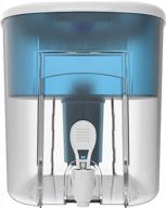 blue large capacity water dispenser drinkpod with 2.4 gallon capacity logo