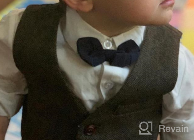 img 1 attached to 🧥 JANGOUL Premium Toddler Herringbone Waistcoat for Boys' Clothing Jackets & Coats review by Raul Choudhury