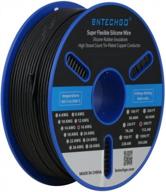 500 ft flexible black silicone wire spool with stranded tinned copper, 16 gauge for electrical applications by bntechgo logo