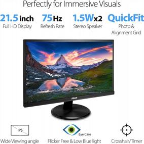 img 3 attached to ASUS VA229HR Monitor Frameless 1080P Viewing 21.5", Blue Light Filter, Flicker-Free,