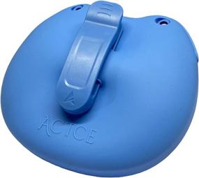 img 1 attached to Sky Blue ACTCE Smiley Face Silicone Dog Training Treat Pouch with Portable Belt Clip