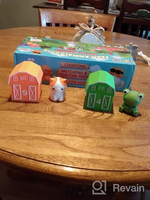 img 1 attached to 20 Piece Farm Animal Learning Toy Set For Toddlers - Develop Counting, Color Matching And Fine Motor Skills While Having Fun! review by Patrick Jarvis