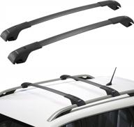 aluminum roof rack cross bars for 2014-2022 jeep cherokee, compatible with rooftop cargo carriers and perfect holiday gifts for men and women - by issyauto. логотип