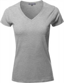 img 3 attached to Stay Classy And Comfortable: Women'S Premium Basic Solid Crew Neck T-Shirt