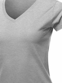 img 1 attached to Stay Classy And Comfortable: Women'S Premium Basic Solid Crew Neck T-Shirt