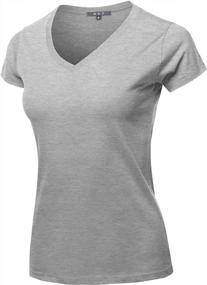 img 4 attached to Stay Classy And Comfortable: Women'S Premium Basic Solid Crew Neck T-Shirt