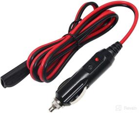 img 4 attached to 5FT SAE to Car Male Cigarette Lighter Extension Cable - Heavy Duty 12V-24V Cord with LED Light and 15A Fuse - Car Battery Charger Lead for Optimal Connection