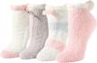 fluffy anti-slip socks with grippers - non-slip slipper socks for women and girls by zmart logo