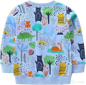 img 3 attached to BGIRNUK Pullover Sweatshirts Dinosaur Crewneck Apparel & Accessories Baby Boys ... Clothing