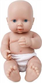 img 4 attached to Realistic 12 Inch Full Silicone Baby Doll - Lifelike Reborn Newborn Baby Boy Doll