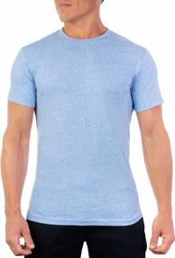 img 2 attached to Ульра мягкие мужские футболки с округлым воротом на резинке - СС идеальная облегающая модель футболки с короткими рукавами для мужчин