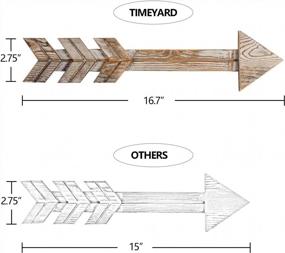 img 2 attached to TIMEYARD Arrow Decor, набор из 2 стрел, деревенский деревянный знак со стрелкой, настенный декор - декоративный настенный декор для фермерского дома