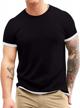 men's short sleeve athletic t-shirt classic top casual workout sports summer shirts s-5xl by aiyino logo