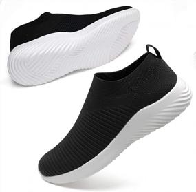 img 4 attached to Breathable And Lightweight DUOYANGJIASHA Women'S Athletic Shoes For Running And Tennis