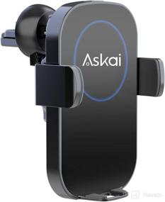 img 4 attached to 🚗 Askai Wireless Car Charger Mount: Fast Auto-Clamping Qi Charging for iPhone 11, Samsung S20, and More