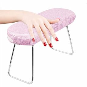 img 4 attached to DoLike Professional Nail Armrest Pillow With Hand Bracket: Perfect Cushioning For Acrylic Nails And Nail Technicians