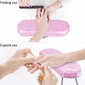 img 3 attached to DoLike Professional Nail Armrest Pillow With Hand Bracket: Perfect Cushioning For Acrylic Nails And Nail Technicians