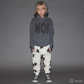 img 1 attached to 👖 NUNUNU Baggy Pants - Harem Sweatpants for Kids and Babies | Unisex, 100% Cotton | Boys and Girls, Ages 0-14 Years