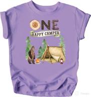 🏕️ cute campers' 1st birthday outdoor themed t-shirts and raglans for boys and girls логотип